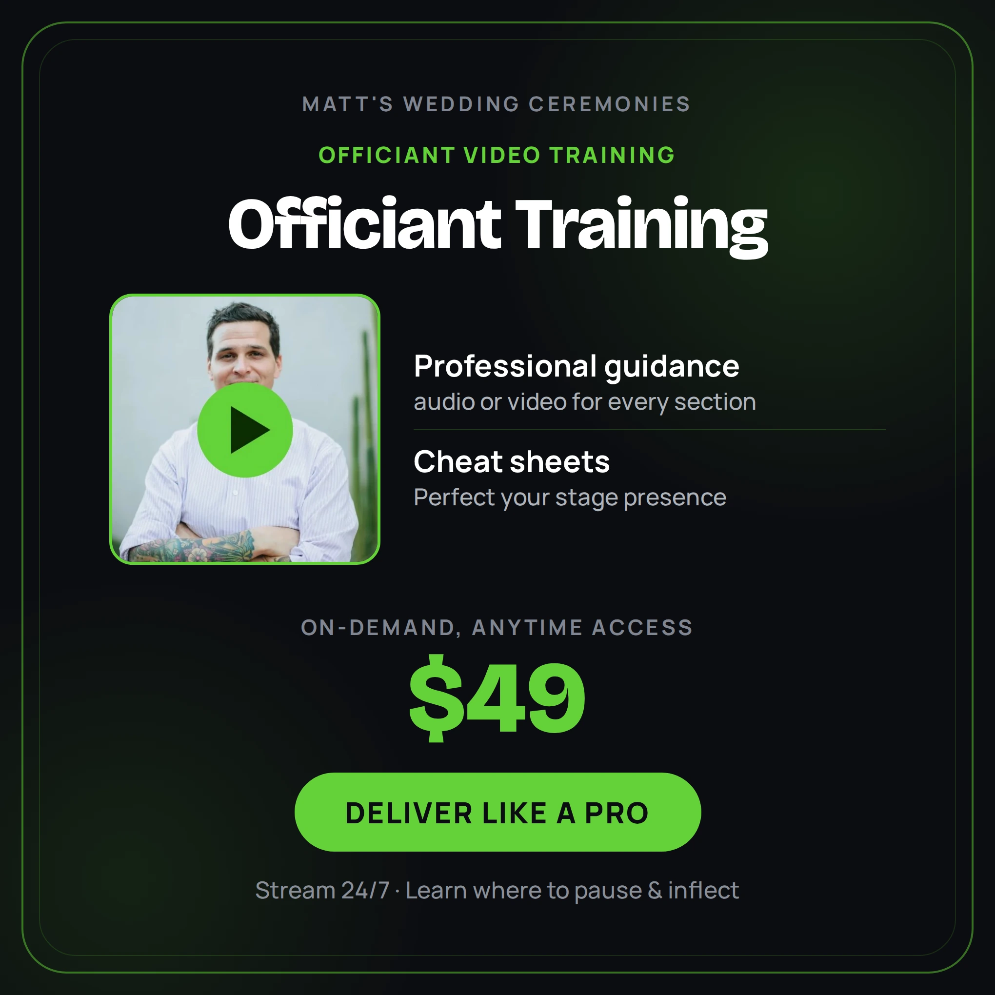Matt's Wedding Ceremonies ceremony scripts training upgrade product thumbnail