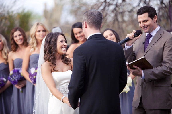 Matt Nathanson officiating a wedding ceremony