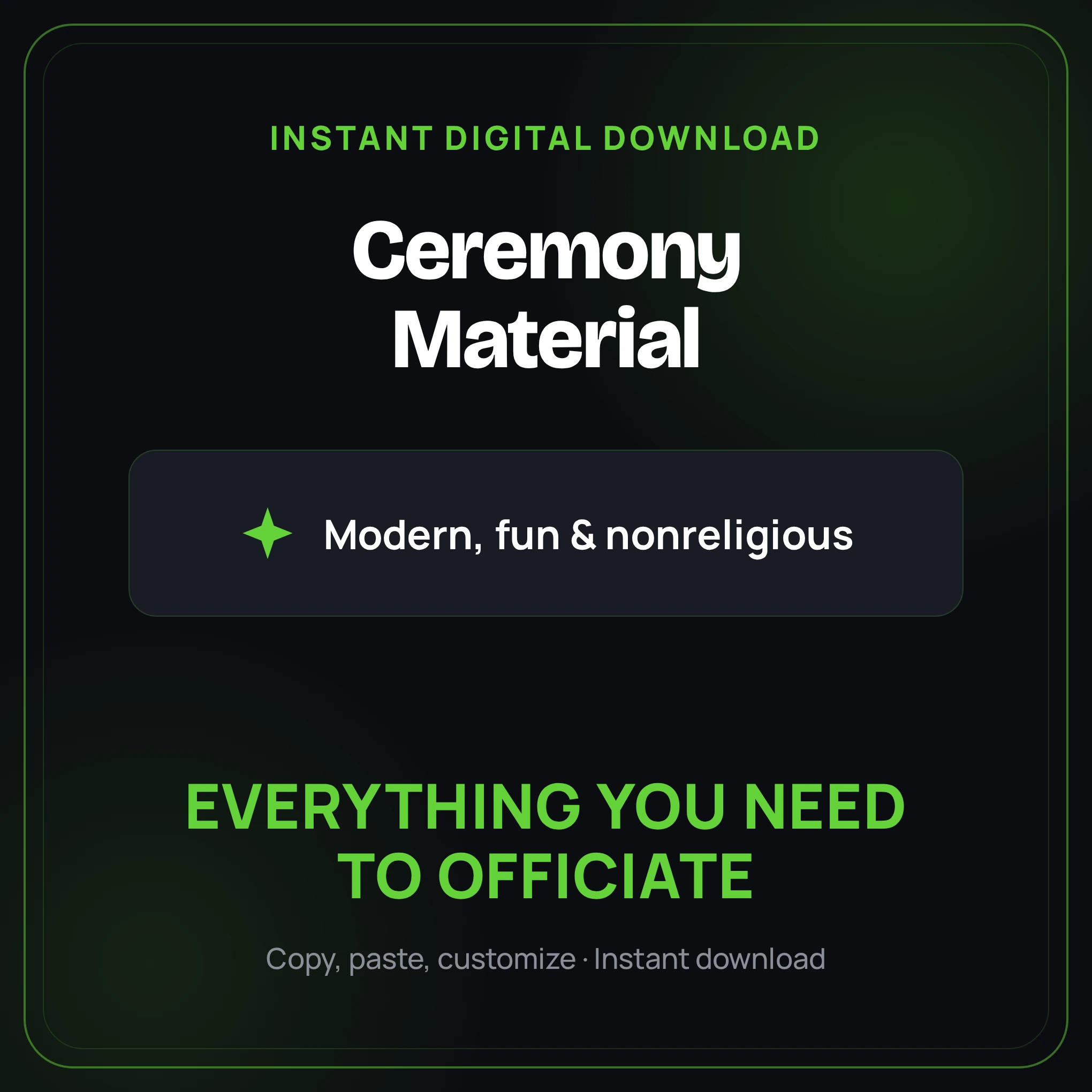 Wedding ceremony scripts and material for officiants